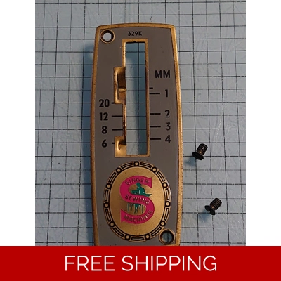 Singer 329k stitch length panel title=